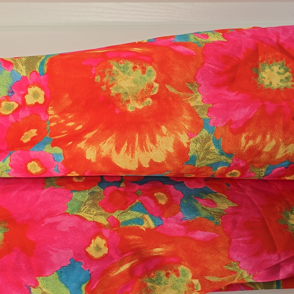 Vibrant Floral Halter Dress Sz Med - Picture 3 of 5